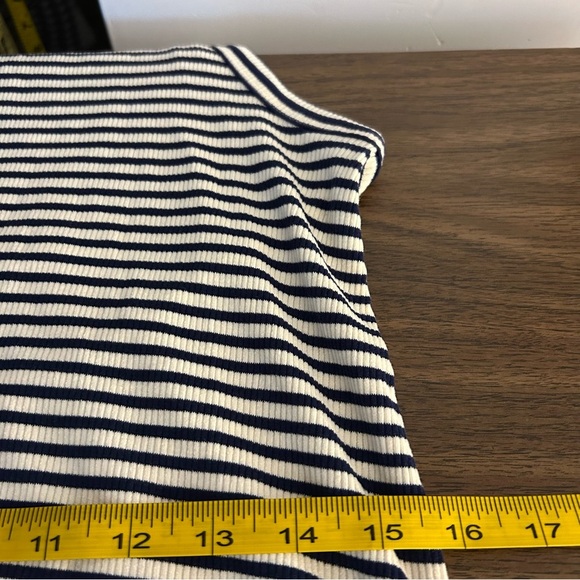 💕 Madewell Navy and White Striped dress S - Picture 8 of 12